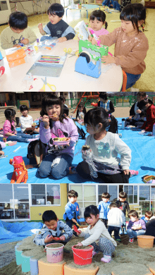 子供たちの園での一日の様子