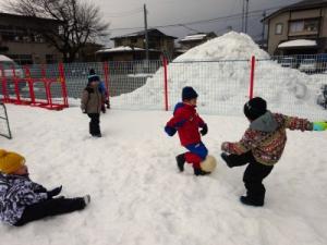 雪上サッカー